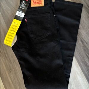 Levi's Men's Slim Straight Black Jeans
